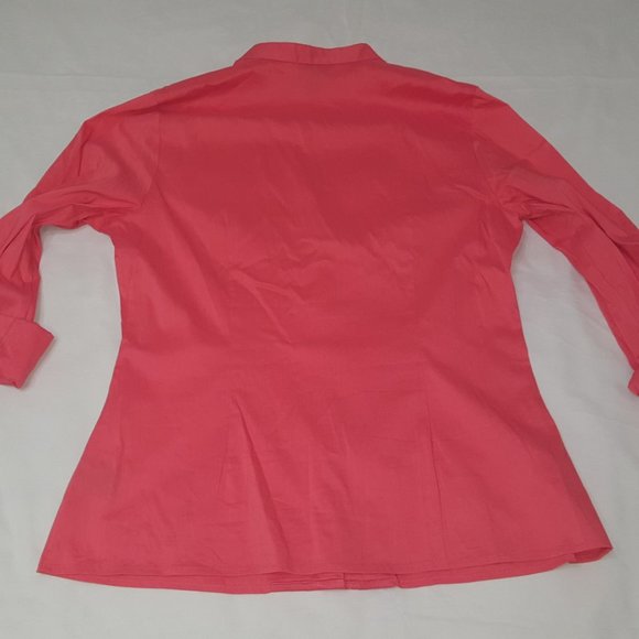 East 5th Women´s Coral Button Up Top, Size M - Picture 10 of 16